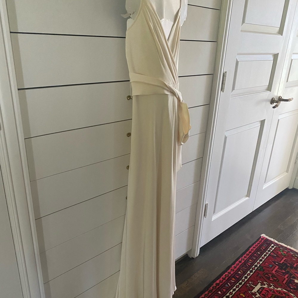 Wedding dress J.Crew only worn once excellent condition no stains dry cleaned.